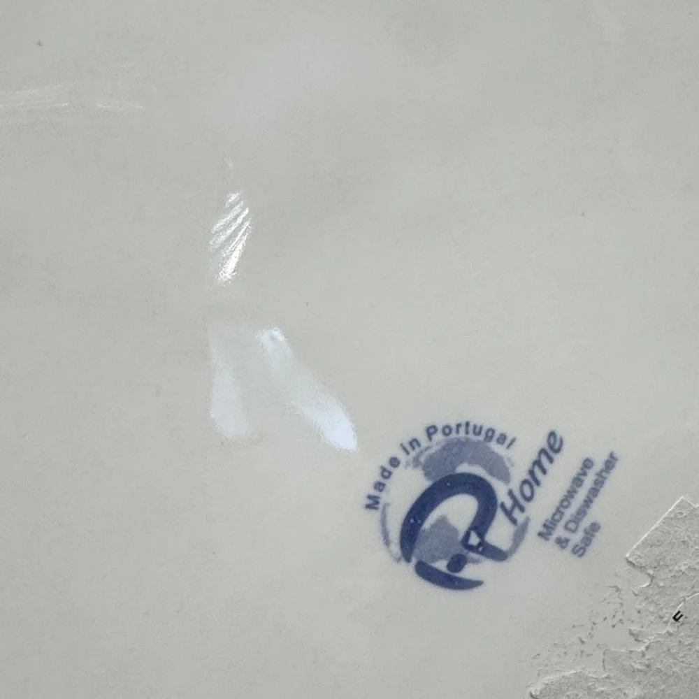 Home made in Portugal large White Porcelain Bowl